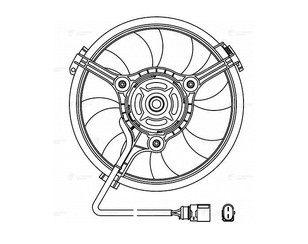 Вентилятор радиатора для Audi A6 [C4] 1994-1997 новый