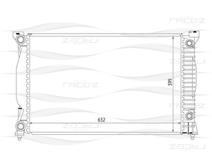 Радиатор основной для Audi A4 [B7] 2005-2007 новый