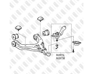 Опора шаровая правая нижняя для Toyota Land Cruiser (90)-Prado 1996-2002 новый