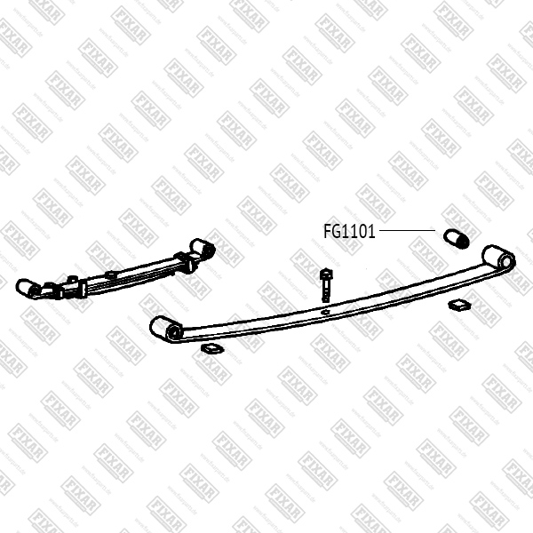 FG1101 Fixar Втулка задней рессоры от производителя по спец цене купить в  Иркутске