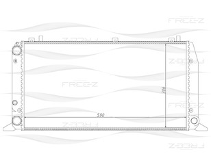 Радиатор основной для Audi 80/90 [B4] 1991-1995 новый