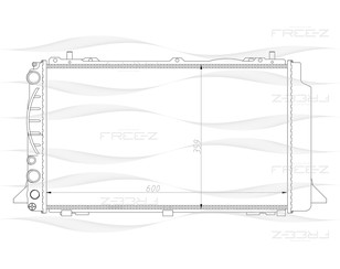 Радиатор основной для Audi 80/90 [B4] 1991-1995 новый