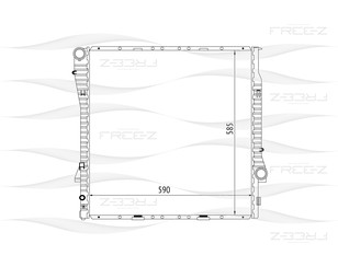 Радиатор основной для BMW X5 E53 2000-2007 новый