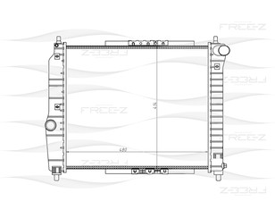 Радиатор основной для Chevrolet Aveo (T200) 2003-2008 новый
