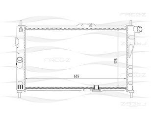 Радиатор основной для Daewoo Espero 1991-1999 новый