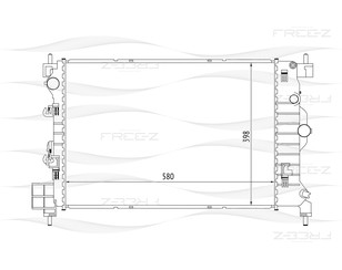 Радиатор основной для Opel Mokka 2012-2019 новый