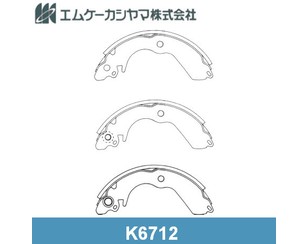 Колодки барабанные к-кт для Mitsubishi Colt 1988-1992 новый