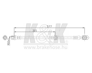 Шланг тормозной передний для Audi Q3 (8U) 2012-2018 новый