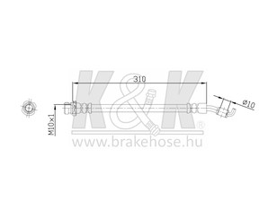 Шланг тормозной задний левый для Hyundai ix35/Tucson 2010-2015 новый