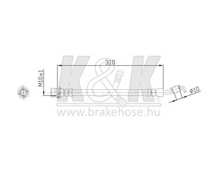Шланг тормозной задний правый для Kia Sportage 2010-2015 новый