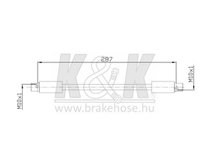 Шланг тормозной передний для Audi A6 [C5] 1997-2004 новый