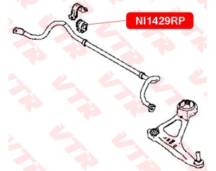 Втулка (сайлентблок) переднего стабилизатора для Nissan Teana L33 2014> новый