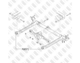 Сайлентблок задней балки для Nissan Almera N16 2000-2006 новый