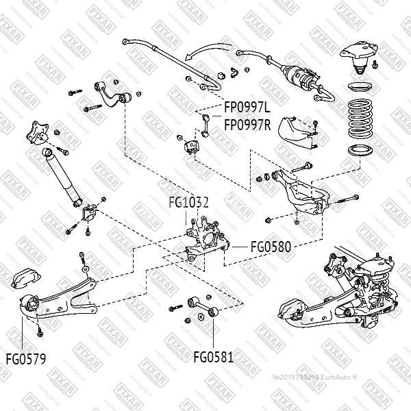 FG0581 Fixar Сайлентблок задней поперечной тяги от производителя по спец  цене купить в Вологде
