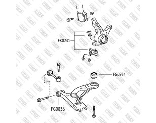 Сайлентблок переднего рычага передний для Toyota Carina E 1992-1997 новый