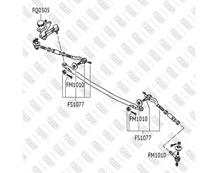 Наконечник рулевой внутренний для Mitsubishi L300 1981-1986 новый