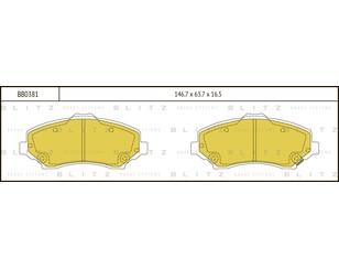 Колодки тормозные передние к-кт для Jeep Cherokee (KK) 2007-2012 новый