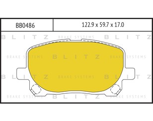 Колодки тормозные передние к-кт для GM Pontiac Vibe 2002-2007 новый