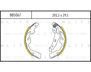 Колодки барабанные к-кт для Toyota Aygo 2005-2014 новый