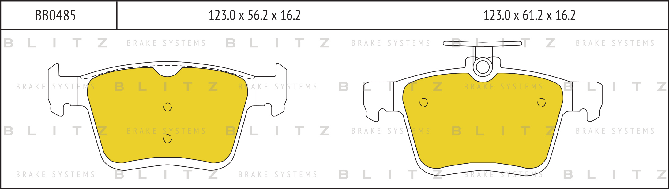 Колодки тормозные задние дисковые к-кт