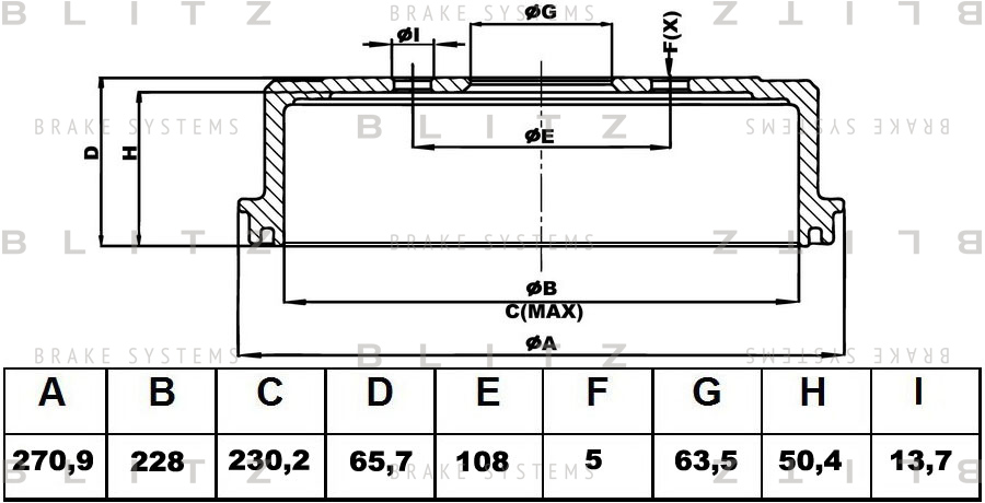 Барабан тормозной
