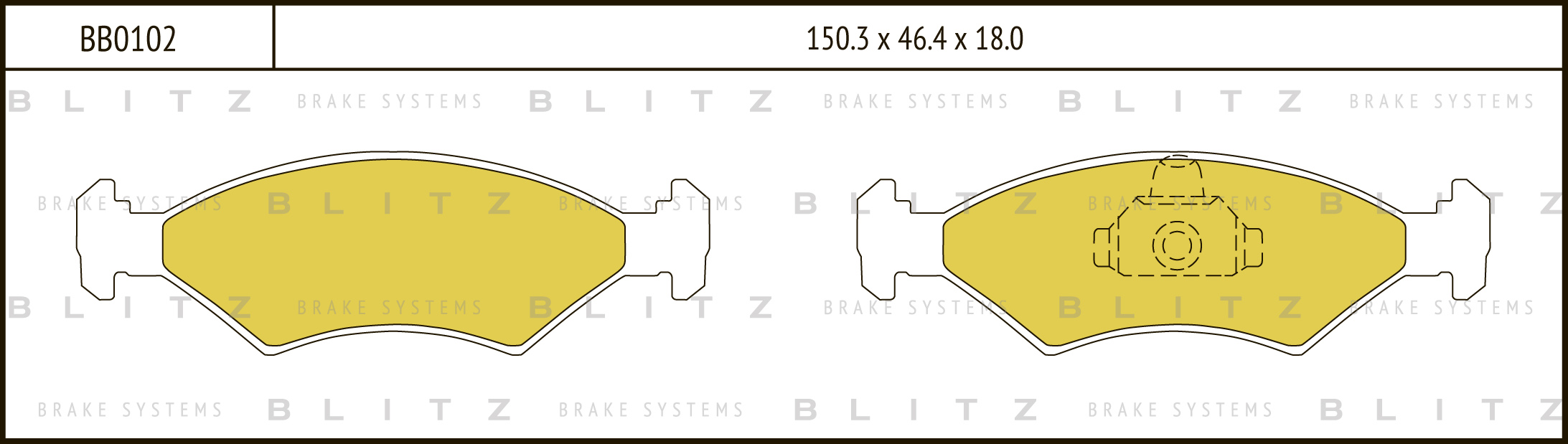 Колодки тормозные передние к-кт