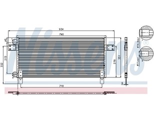 Радиатор кондиционера (конденсер) для MAN 4-Serie TGA 2000-2008 новый