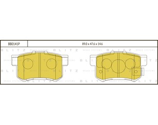 Колодки тормозные задние дисковые к-кт для Honda Element 2003-2010 новый