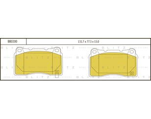 Колодки тормозные передние к-кт для Chevrolet Corvette (C7) 2013-2019 новый