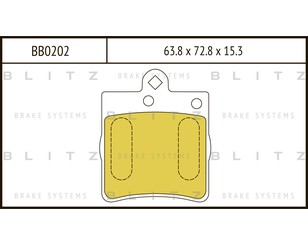 Колодки тормозные задние дисковые к-кт для Mercedes Benz W202 1993-2000 новый