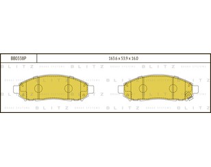 Колодки тормозные передние к-кт для Nissan XTerra (N50) 2005-2015 новый