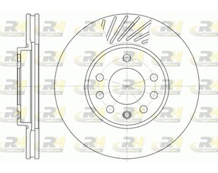 Диск тормозной передний вентилируемый для Opel Astra G 1998-2005 новый