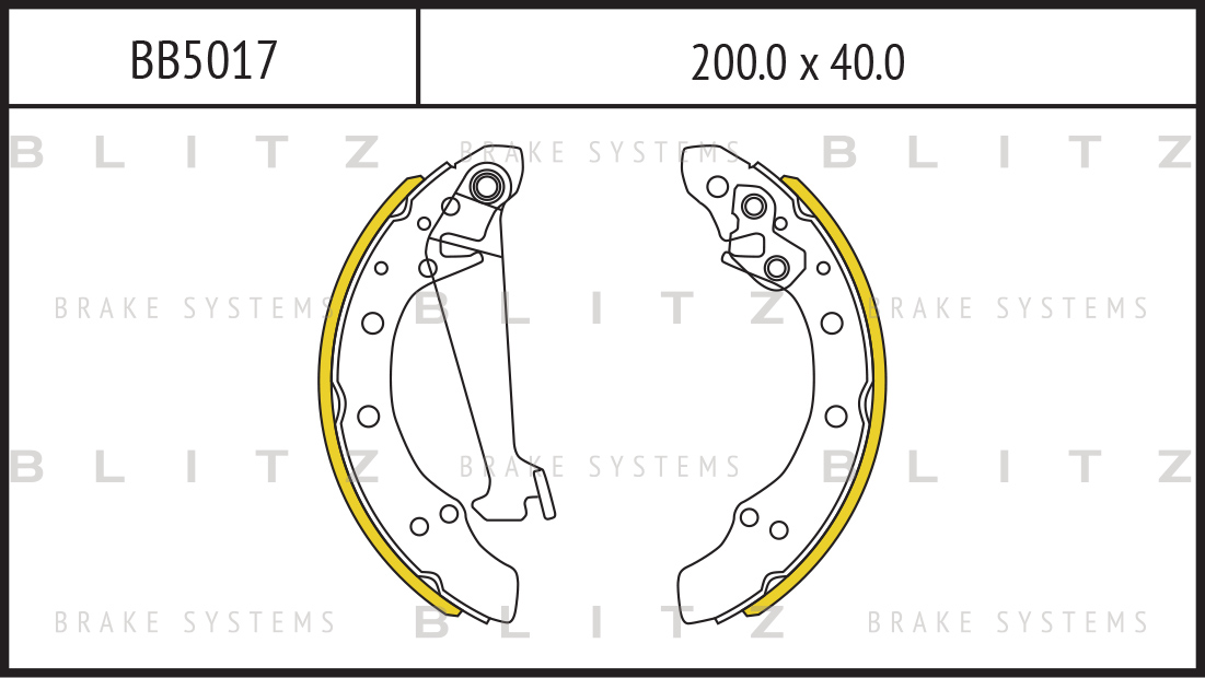 Колодки барабанные к-кт