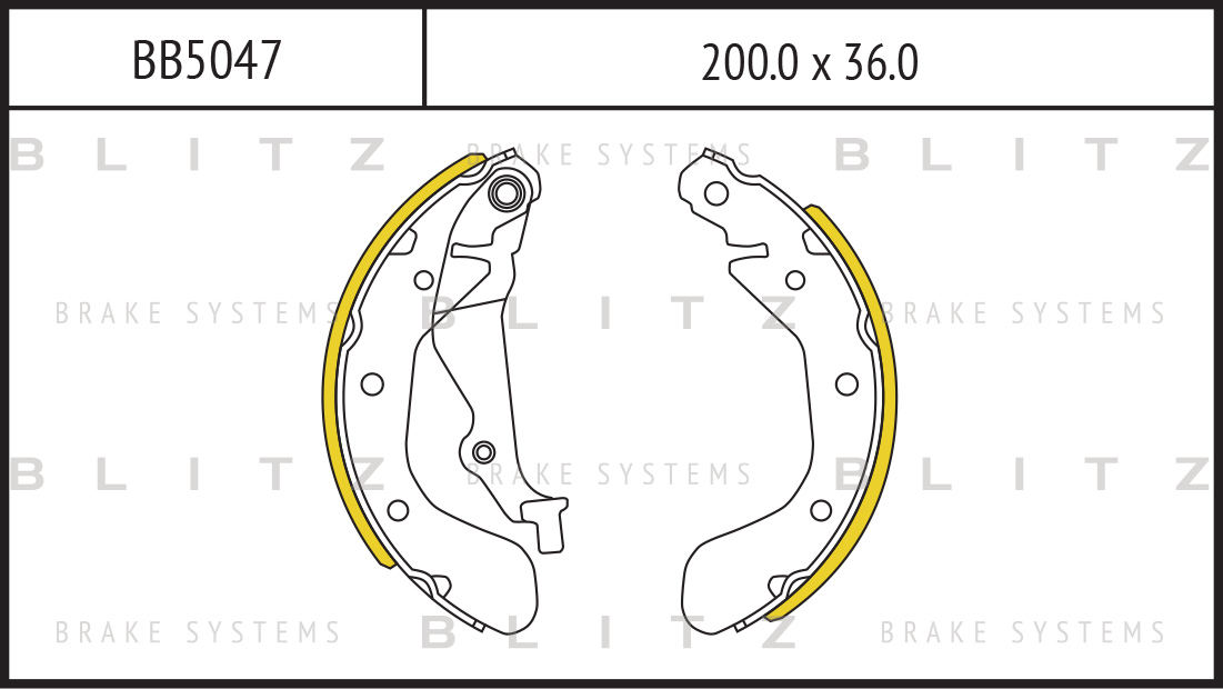 Колодки барабанные к-кт