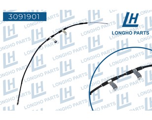 Трос стояночного тормоза левый для Daewoo Nubira 2003-2007 новый