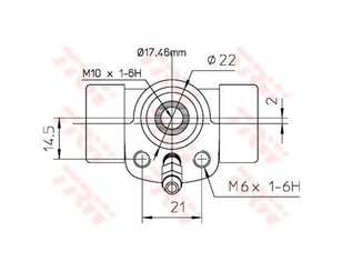 Цилиндр тормозной для VW Polo 1999-2001 новый