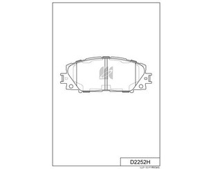 Колодки тормозные передние к-кт для Lexus CT 200H 2011-2018 новый