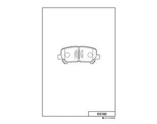 Колодки тормозные задние дисковые к-кт для Acura MDX 2007-2013 новый