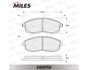 Колодки тормозные передние к-кт для Nissan Tiida (C11) 2007-2014 новый