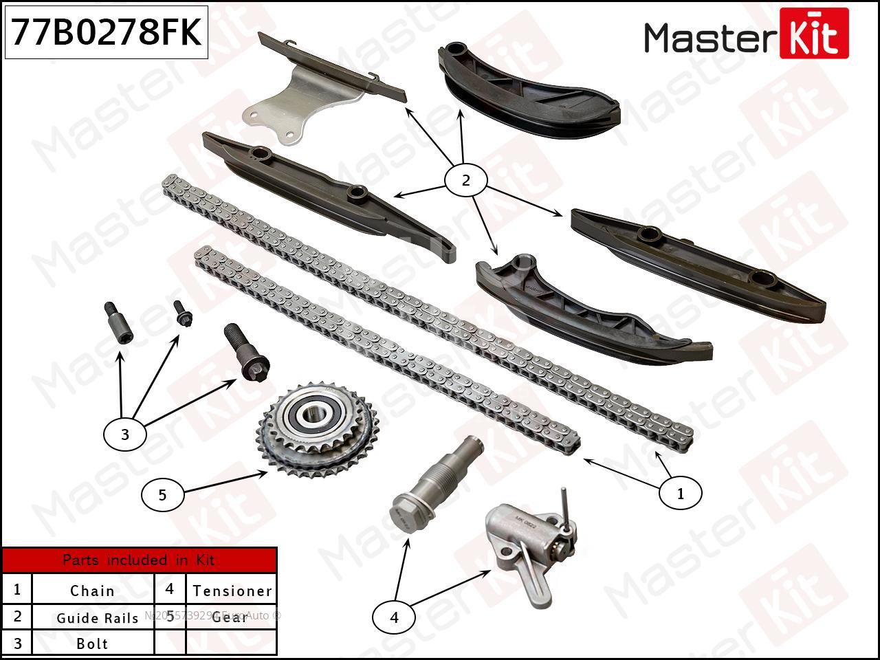 77B0278FK Master Kit Цепь ГРМ к-кт от производителя по спец цене купить в  Симферополе