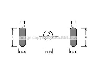 Осушитель системы кондиционирования для Honda Civic (EJ, EK Sed+3HB) 1995-2001 новый