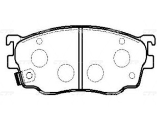 Колодки тормозные передние к-кт для Mazda Premacy (CP) 1999-2004 новый