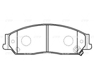 Колодки тормозные передние к-кт для Lexus LS 400 (UCF20) 1994-2000 новый