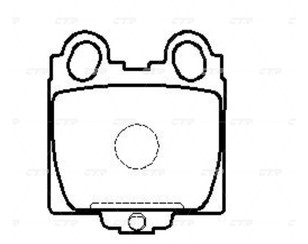 Колодки тормозные задние дисковые к-кт для Lexus IS 200/300 1999-2005 новый