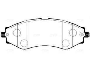 Колодки тормозные передние к-кт для Chevrolet Epica 2006-2012 новый