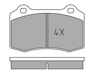 Колодки тормозные задние дисковые к-кт для Jeep Grand Cherokee (WH/WK) 2005-2010 новый