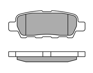 Колодки тормозные задние дисковые к-кт для Nissan Maxima (A34) 2004-2008 новый