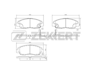 Колодки тормозные передние к-кт для Honda Accord VI 1998-2002 новый