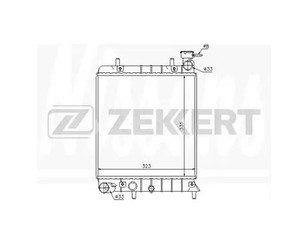 Радиатор основной для Hyundai Accent II (+TAGAZ) 2000-2012 новый