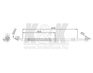 Шланг тормозной передний правый для Kia RIO 2005-2011 новый